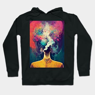 Smokey head, psychedelic, dmt, portrait Hoodie